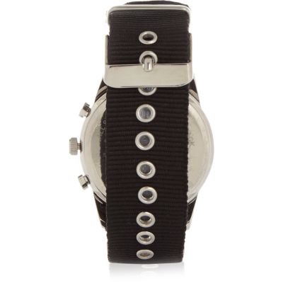 Boys silver tone sporty watch